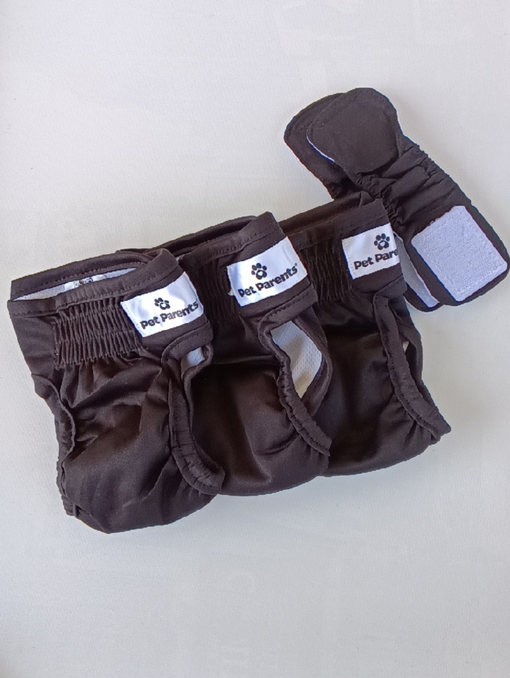 Pet Parents 3 pc Black Dog 🐶 Diaper Wrap Size XS